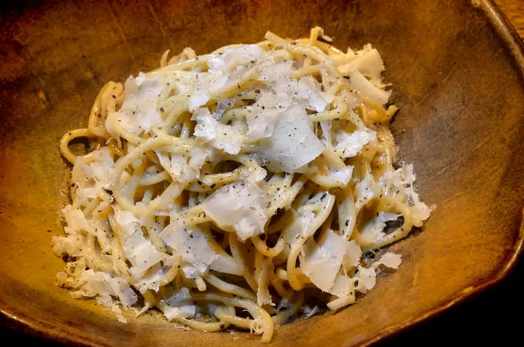 Esther's Kitchen signature dishes Cacio E Pepe
Rigatoni Carbonara
Margherita Pizza